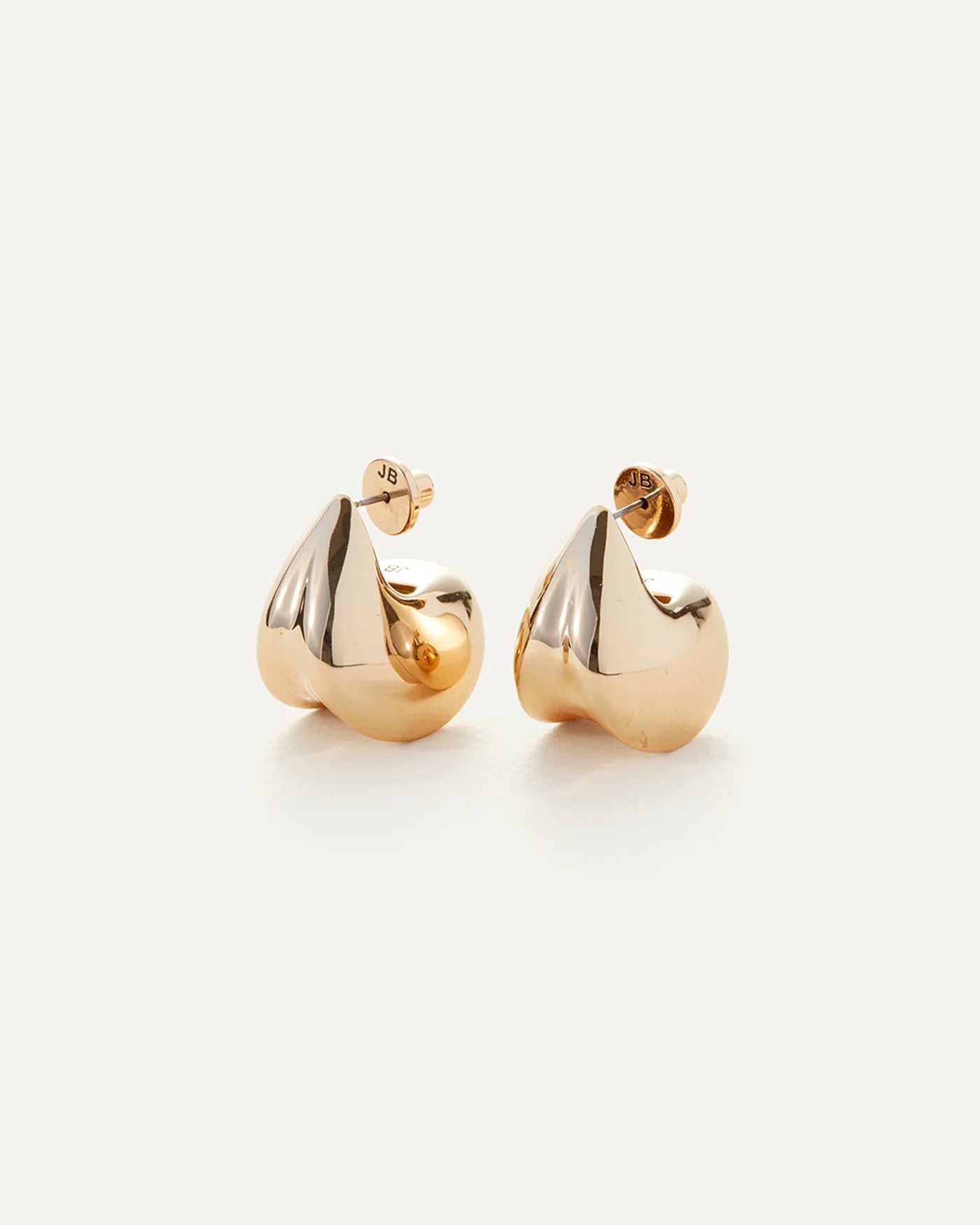 Paige Puff Earrings in Gold