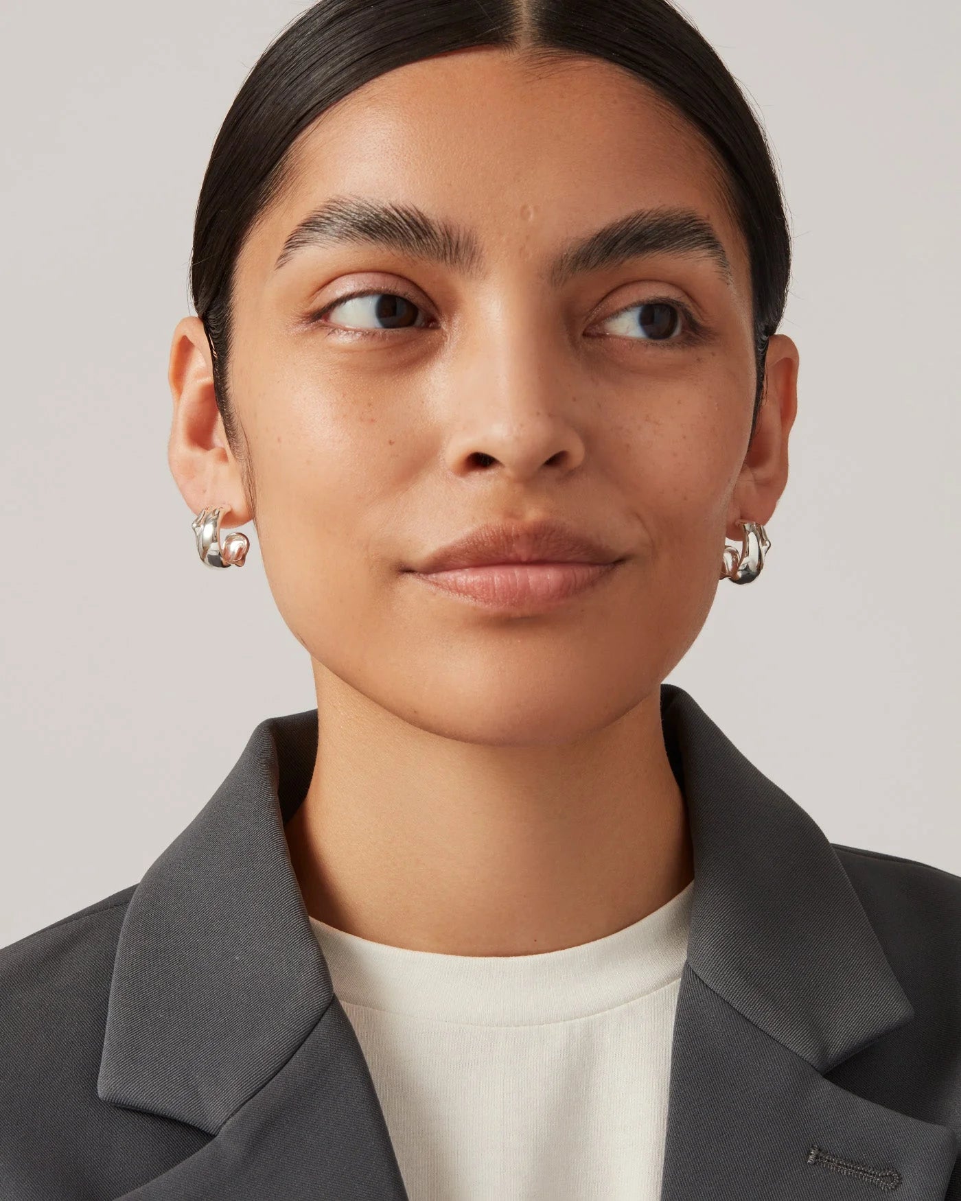 Sées Hoop Earrings in Silver