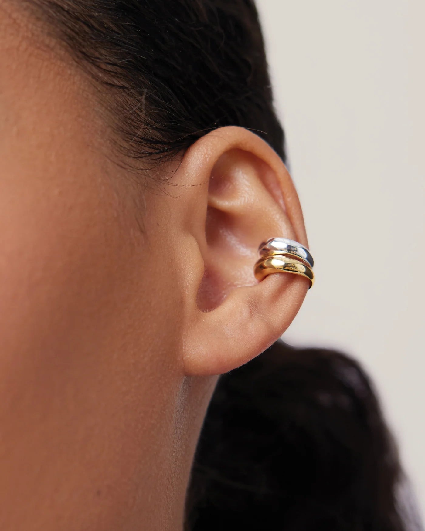 Sila Ear Cuff Set Small in Two-Tone