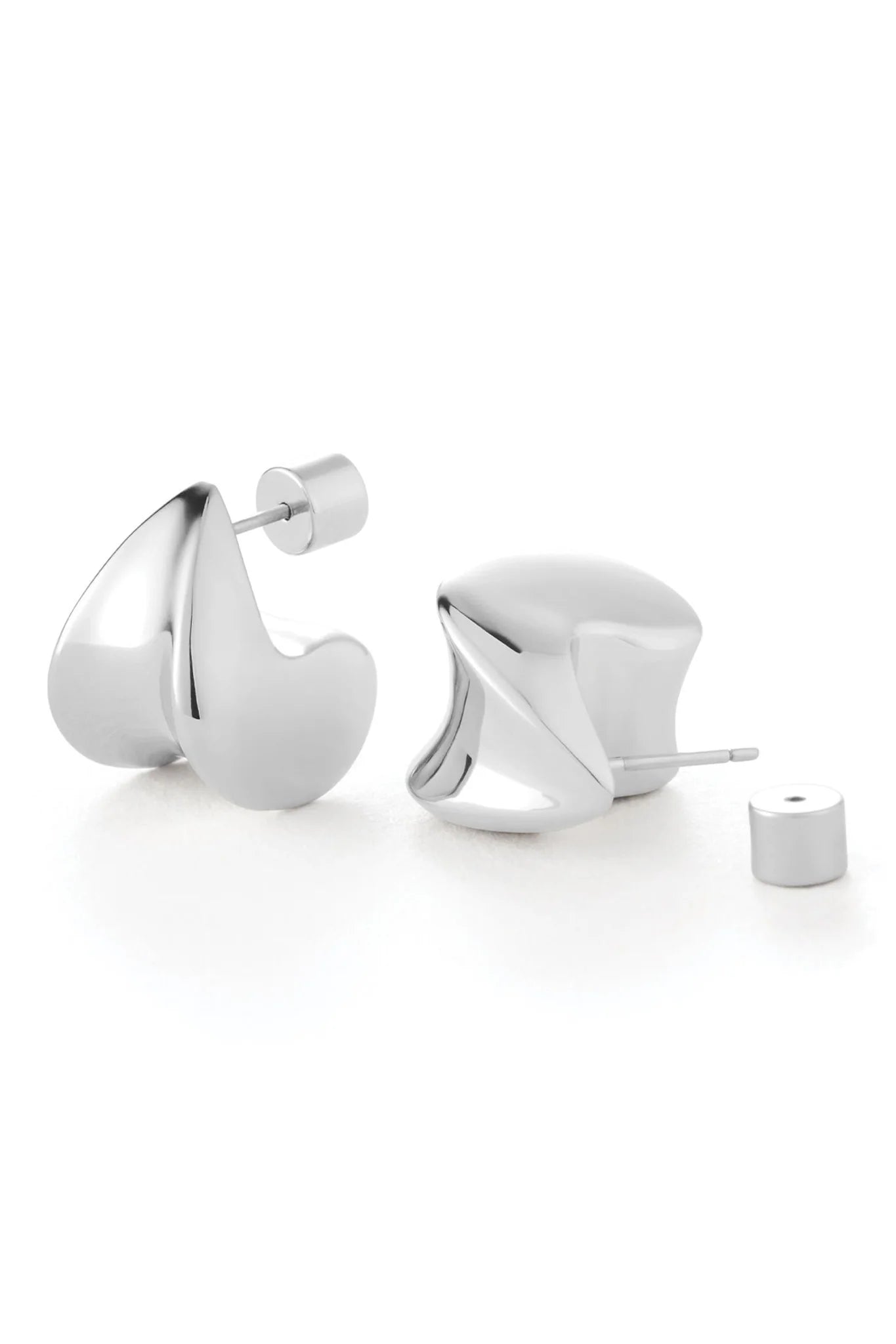 Small Paige Puffs in Silver