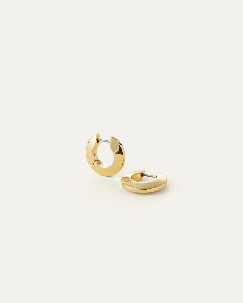 Toni Hinged Hoops Small in Gold