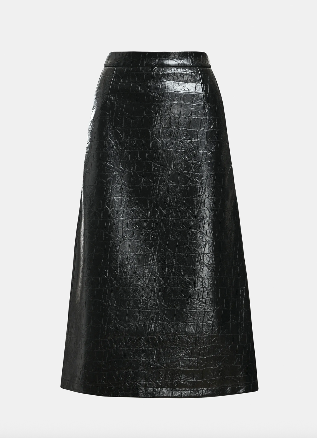 Kind Faux Leather Skirt in Black