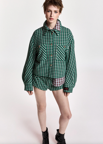 Kitten Rounded Sleeve Jacket in Kiwi Queen