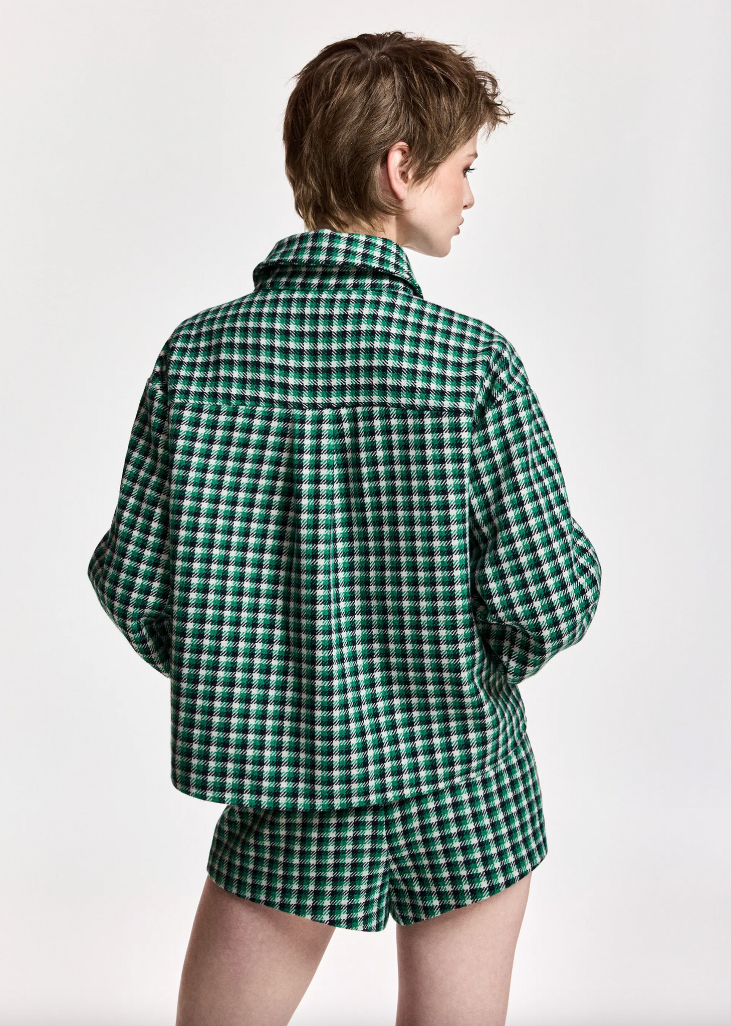 Kitten Rounded Sleeve Jacket in Kiwi Queen