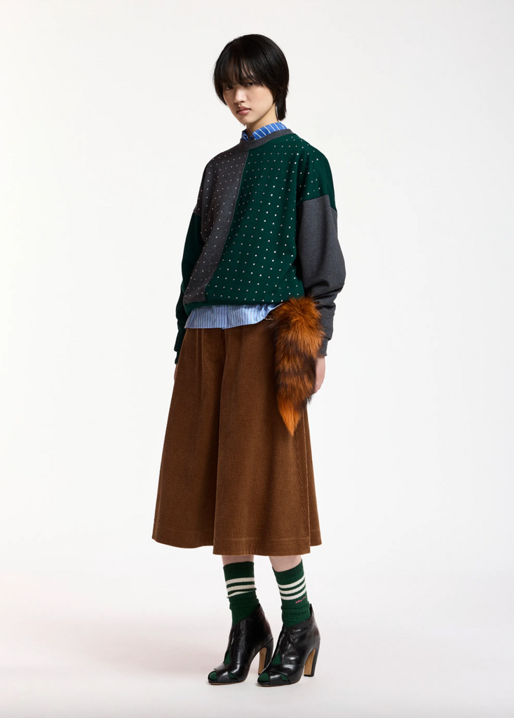 Koldi Bicolor Sweatshirt in Forest Whisper