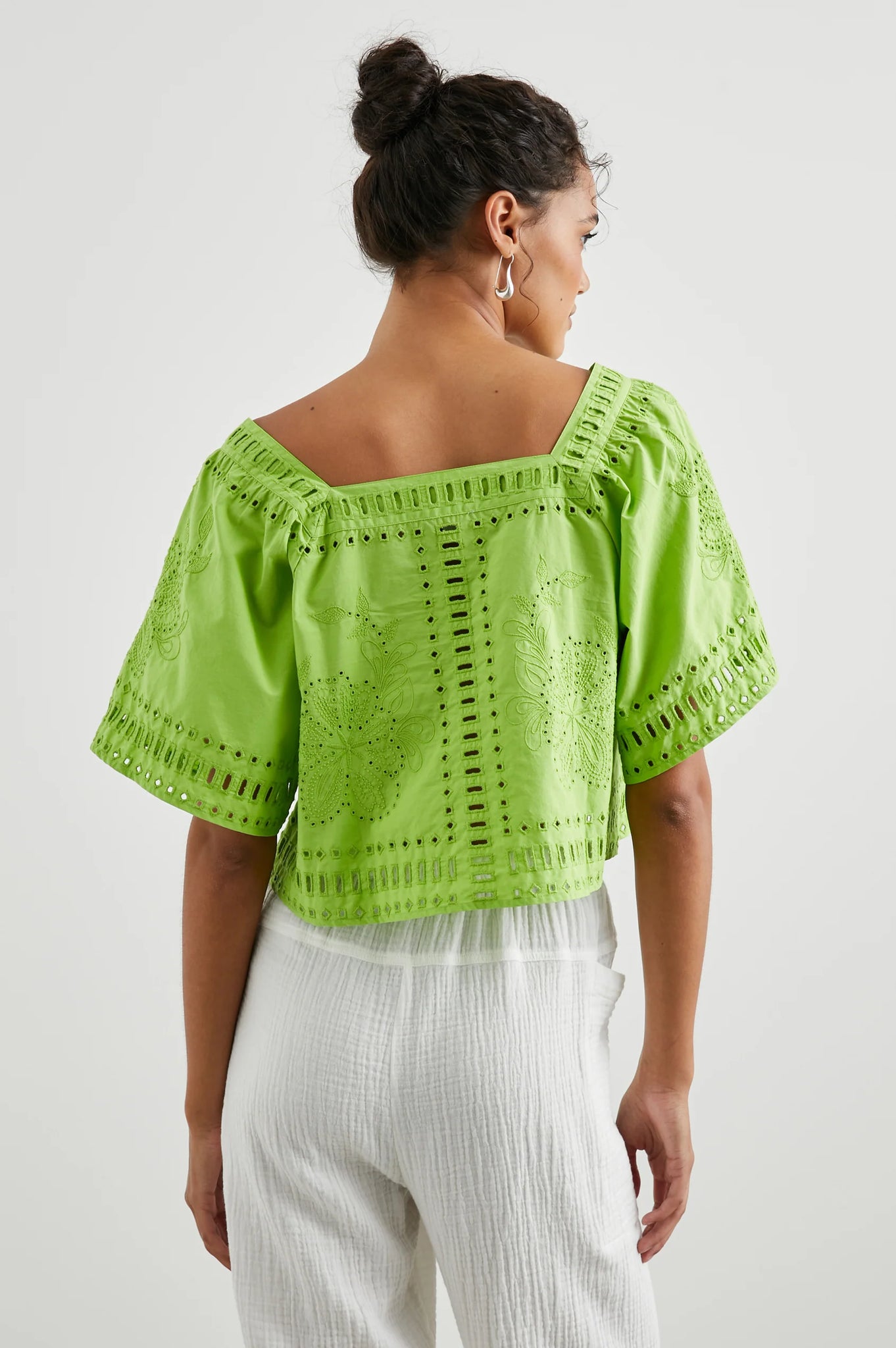 Laine Top in Island Green