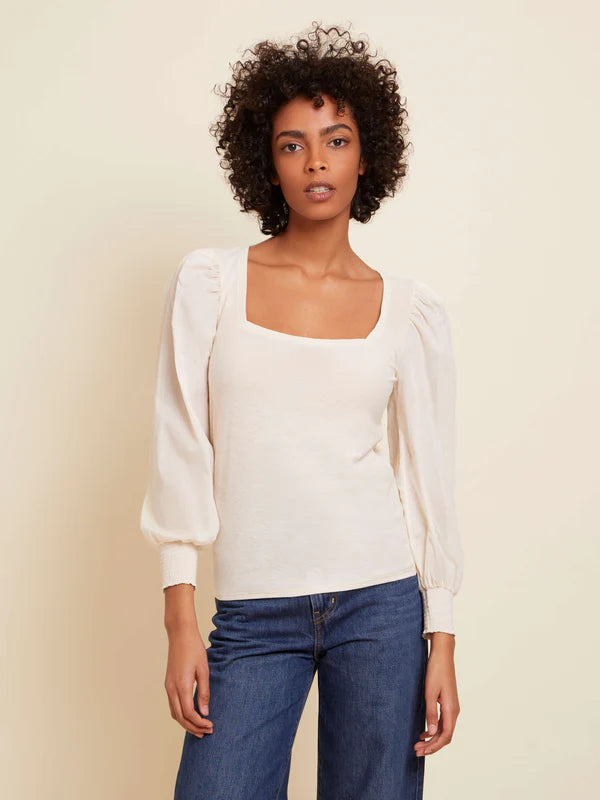 Laura Long Sleeve in Parchment