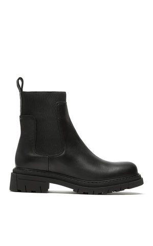 Darren Leather Boot in Black