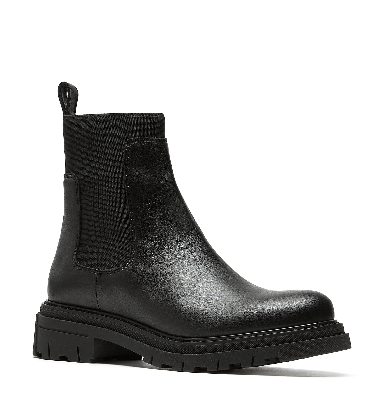 Darren Leather Boot in Black