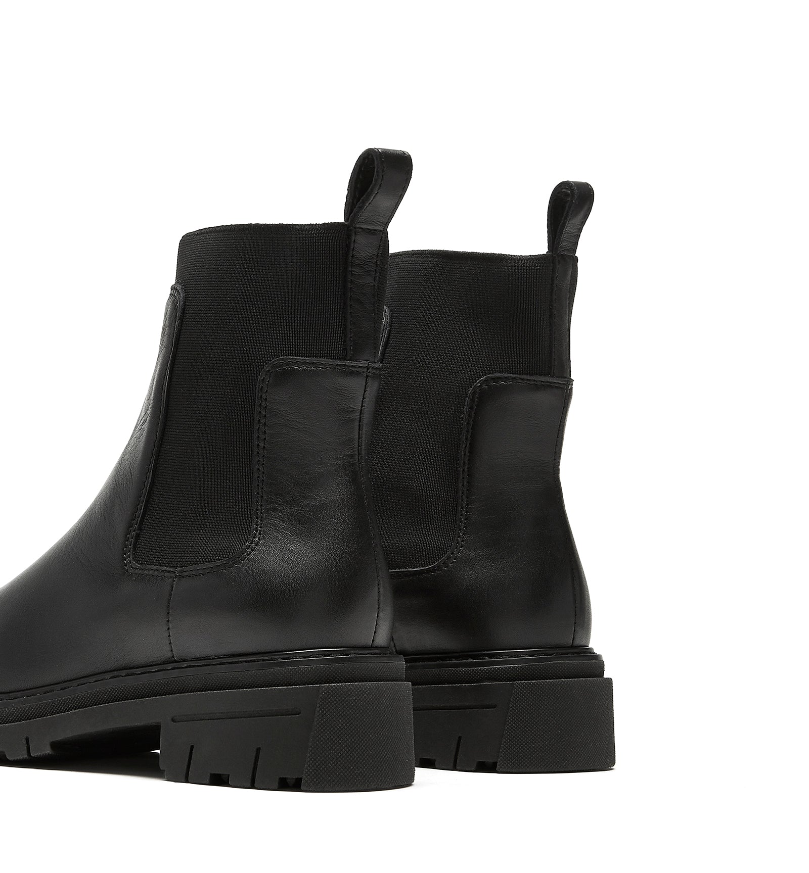 Darren Leather Boot in Black