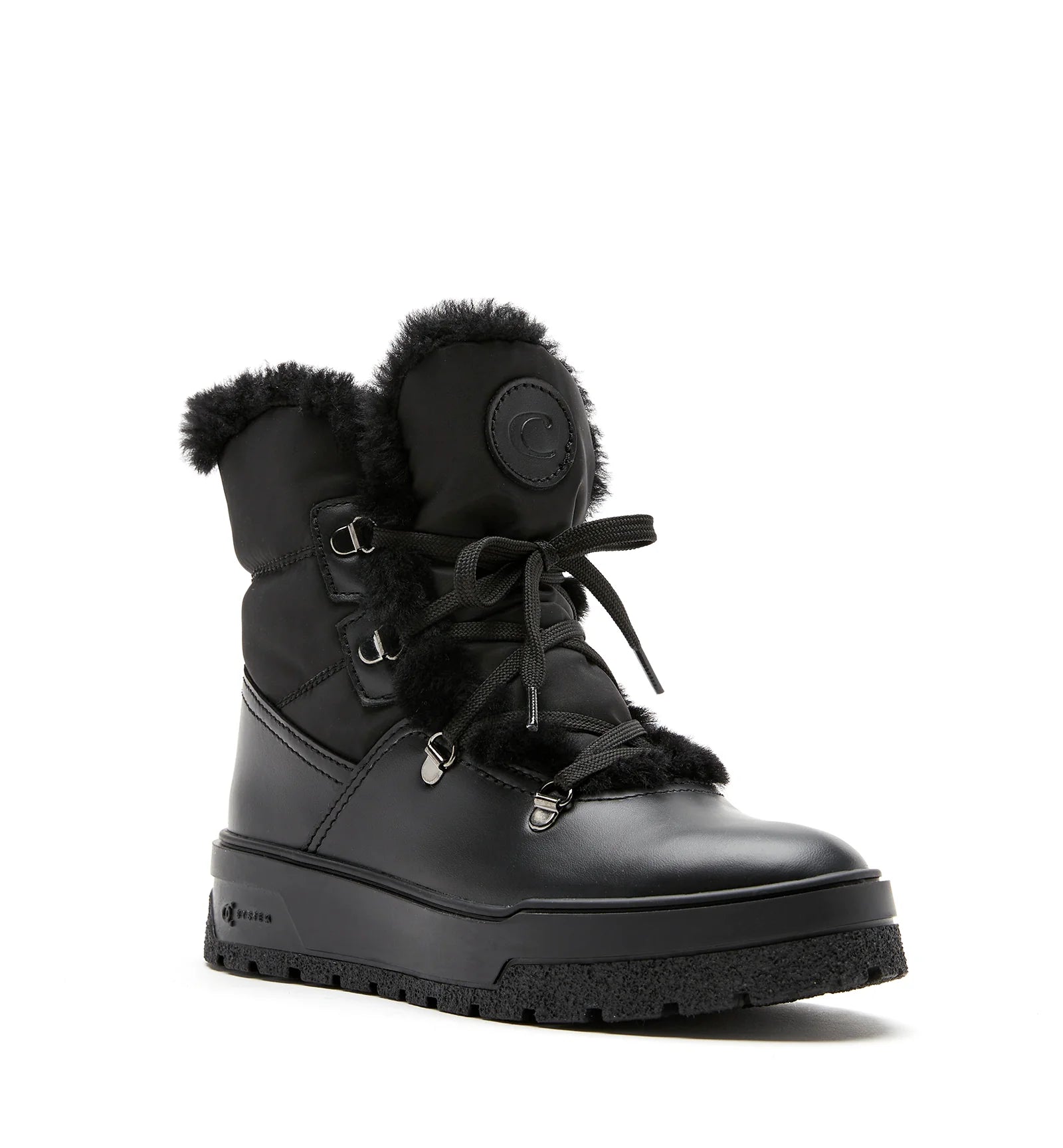 Erika Shearling-Lined Bootie in Black