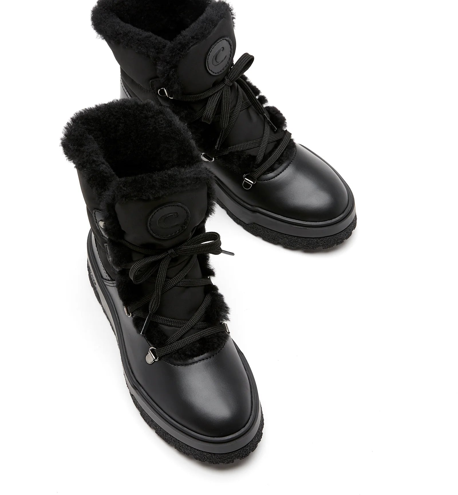 Erika Shearling-Lined Bootie in Black