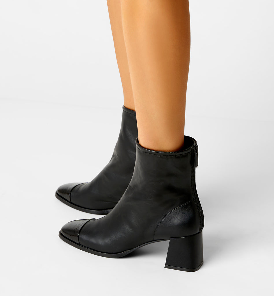 Freda in Black Leather
