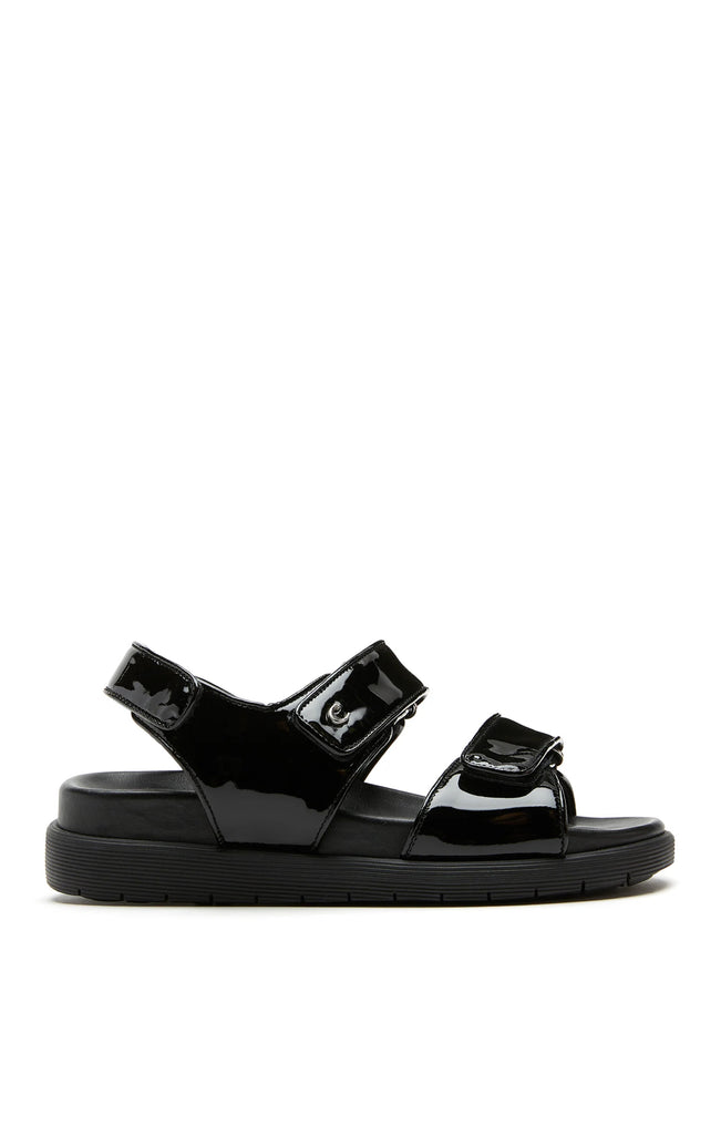 Gilmore Sandal in Black Patent