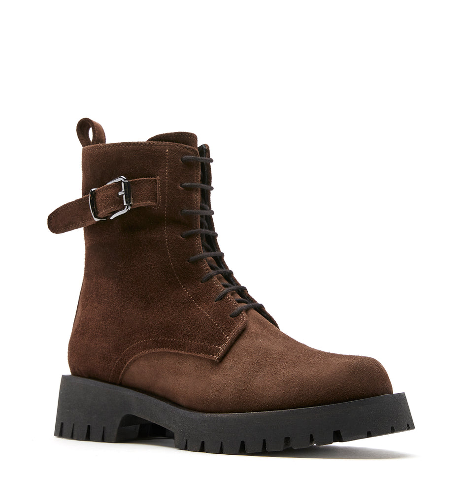 Goldy in Brunette Suede