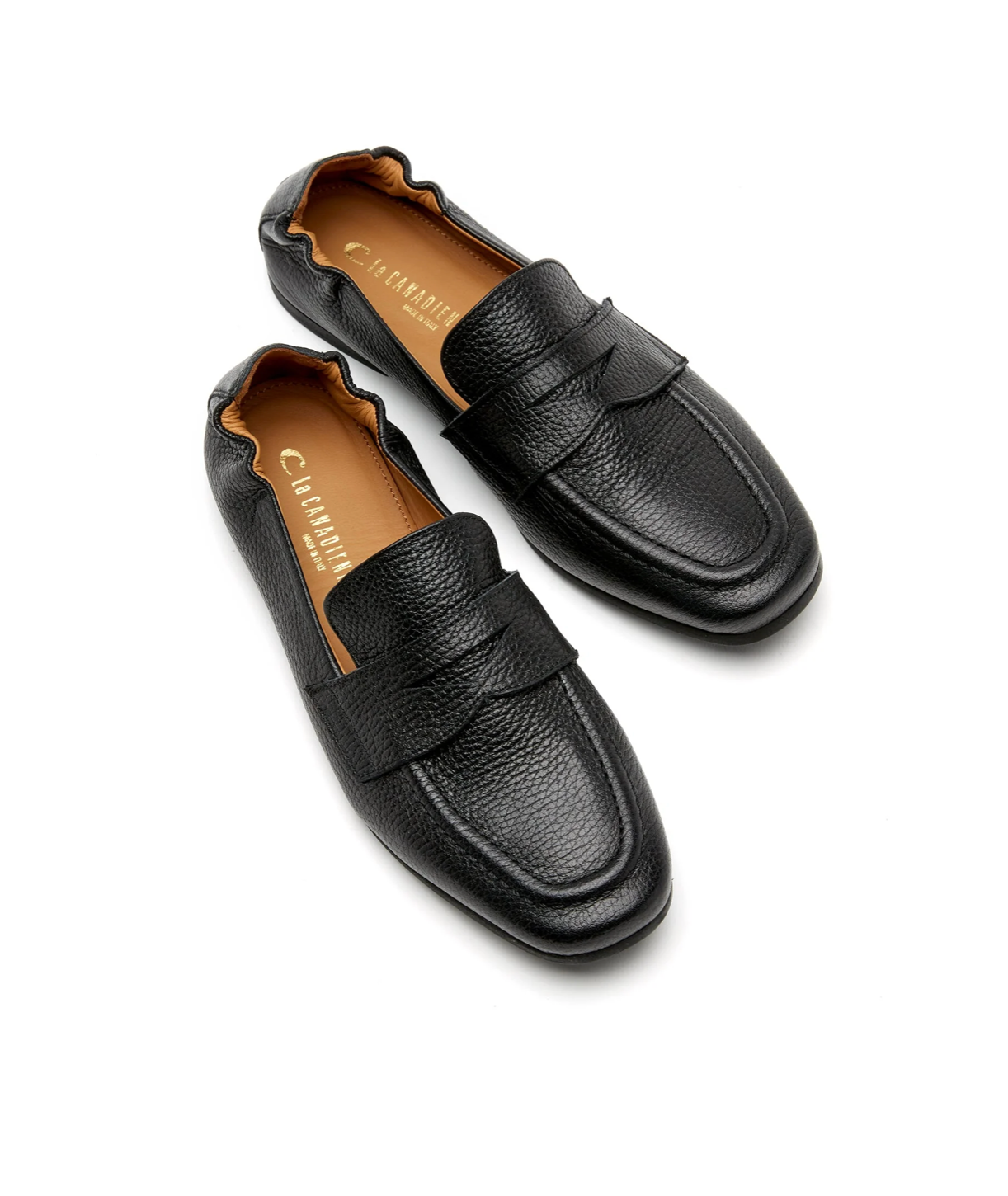 Kitson Leather Loafer in Black