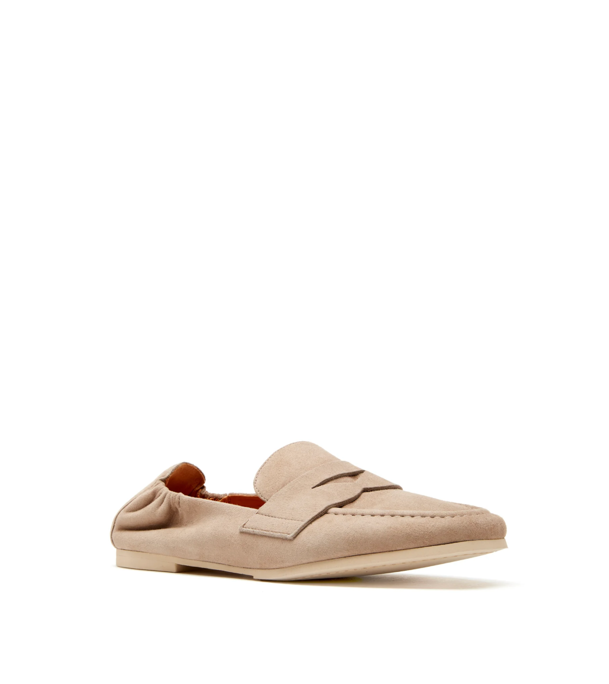 Kitson Suede Loafer in Stone