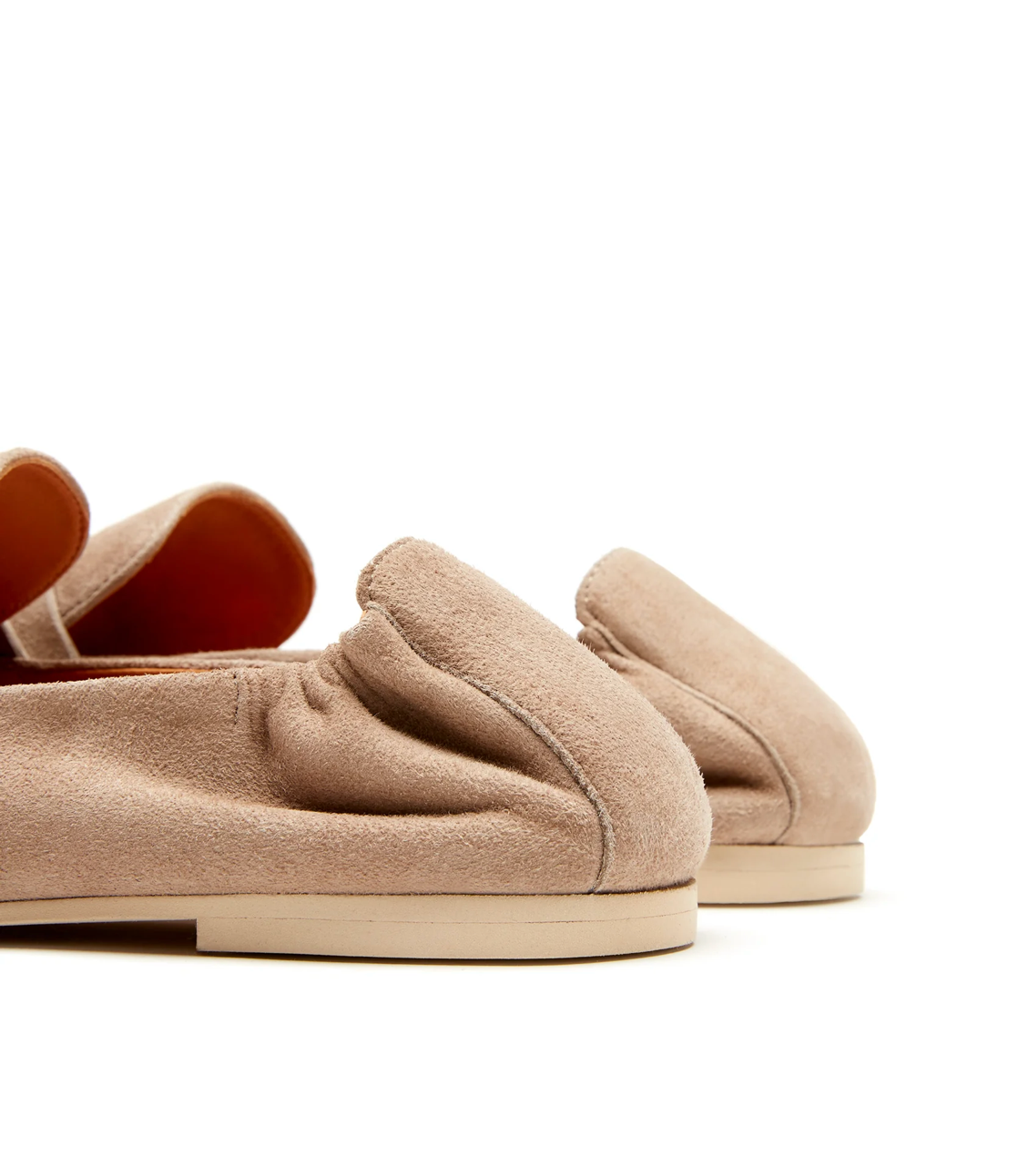 Kitson Suede Loafer in Stone