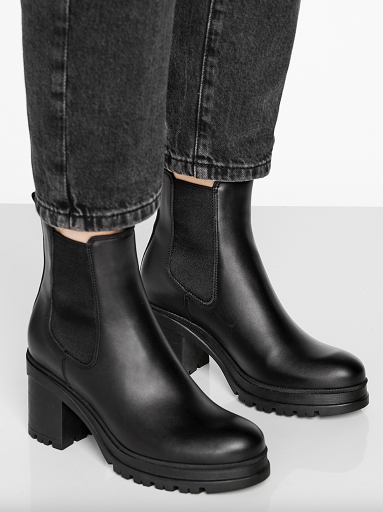 Paxton Leather Boot in Black