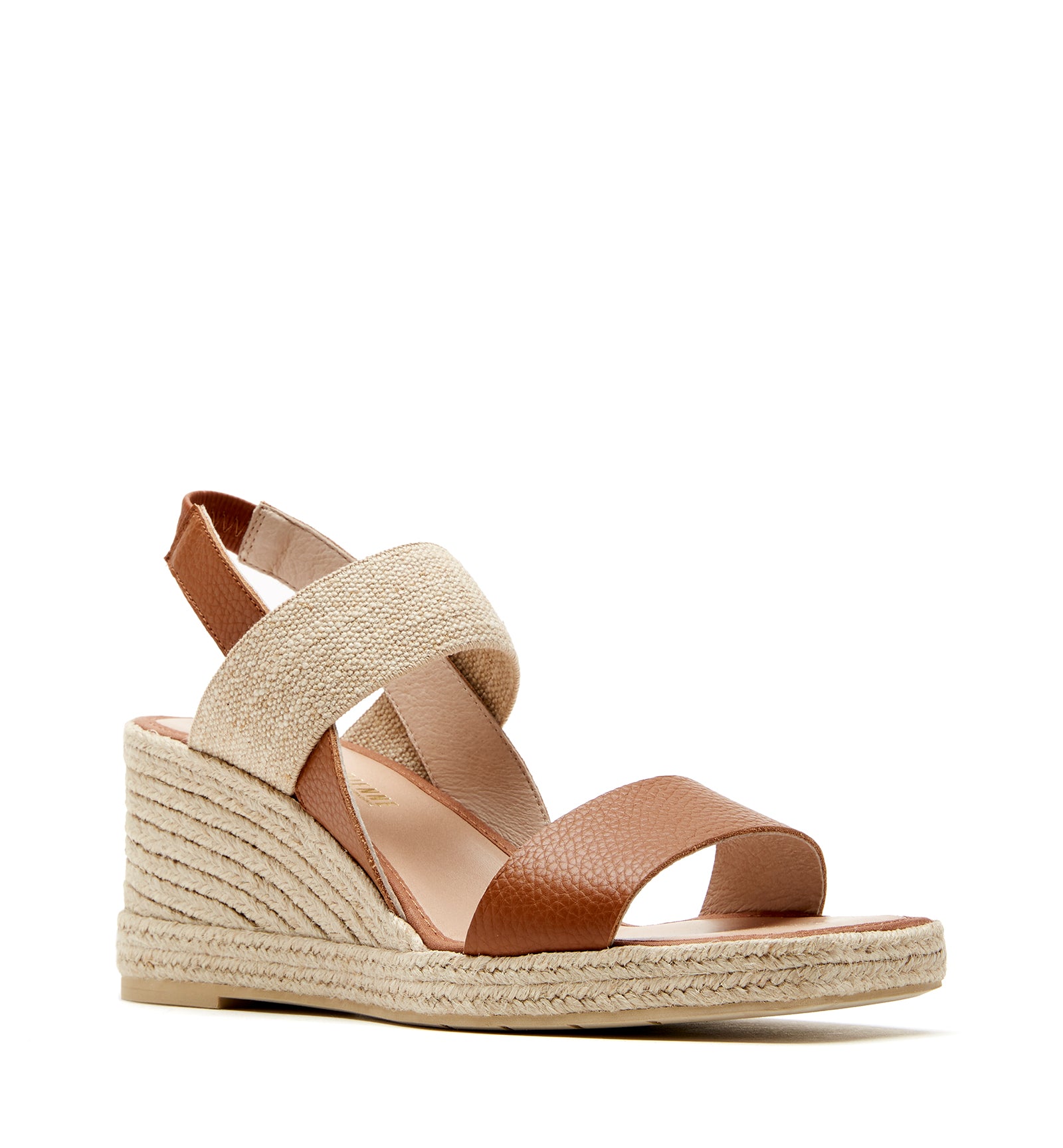 Rosemary Sandal in Cognac Pebble