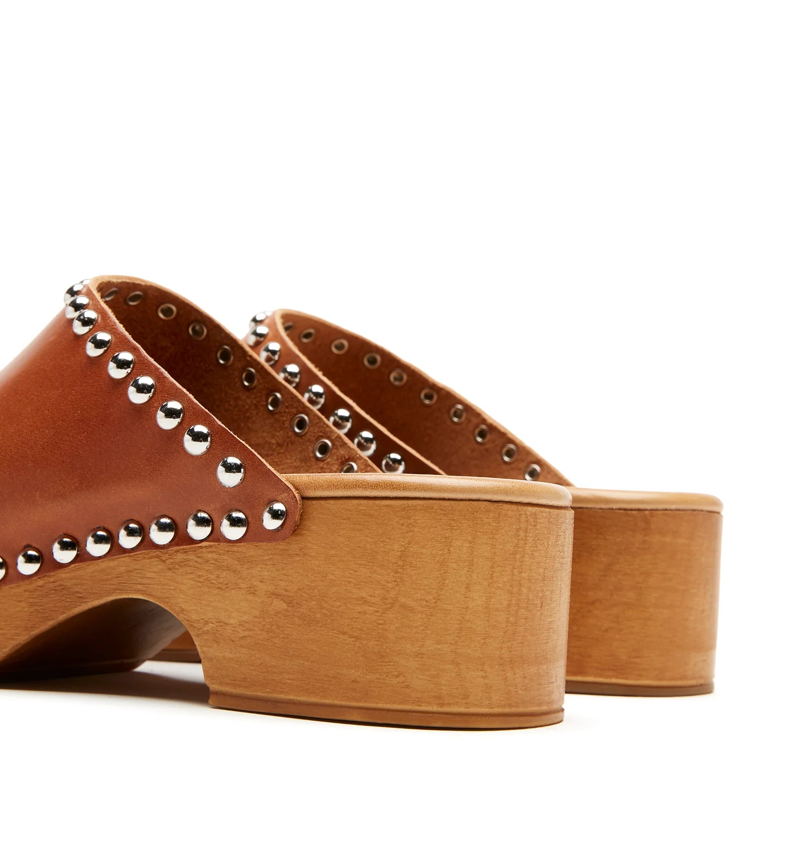 Slade Leather Clog in Cognac