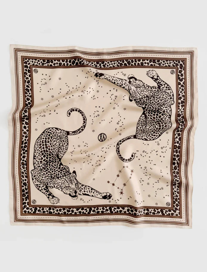 GEMINI SCARF | SAND & MOCHA MOUSSE | 65 CM