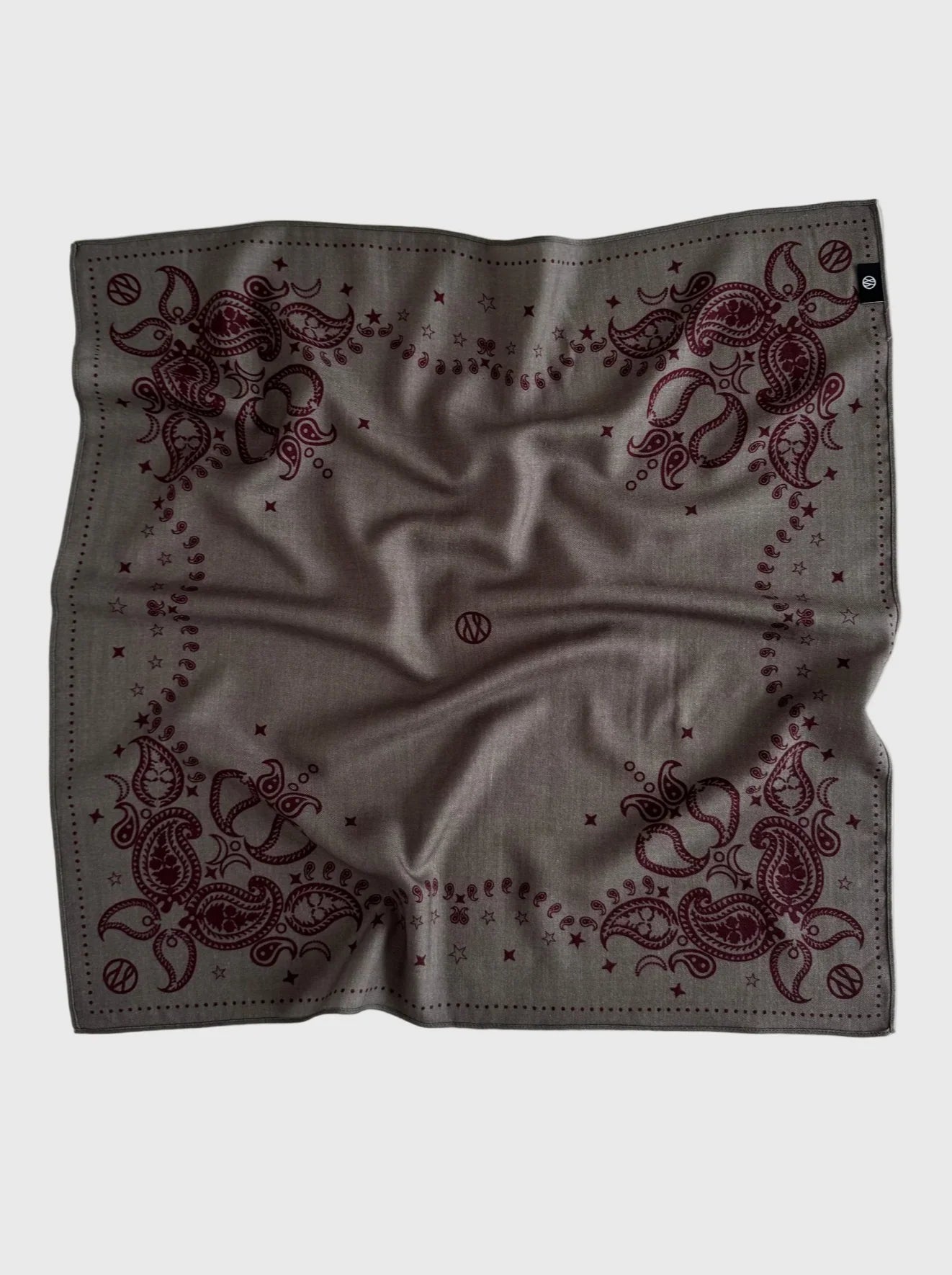 WOOL SCARF, TWO SIDED | TAUPE | 65 CM