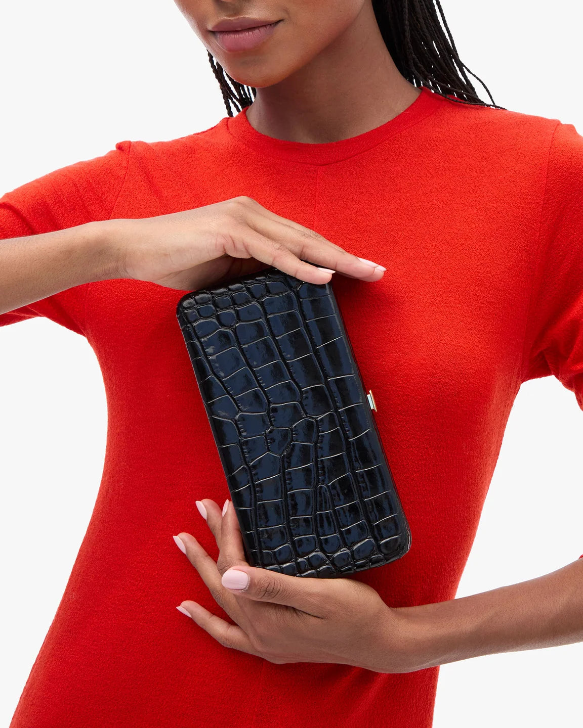 Le Tabac in Black Embossed Croco