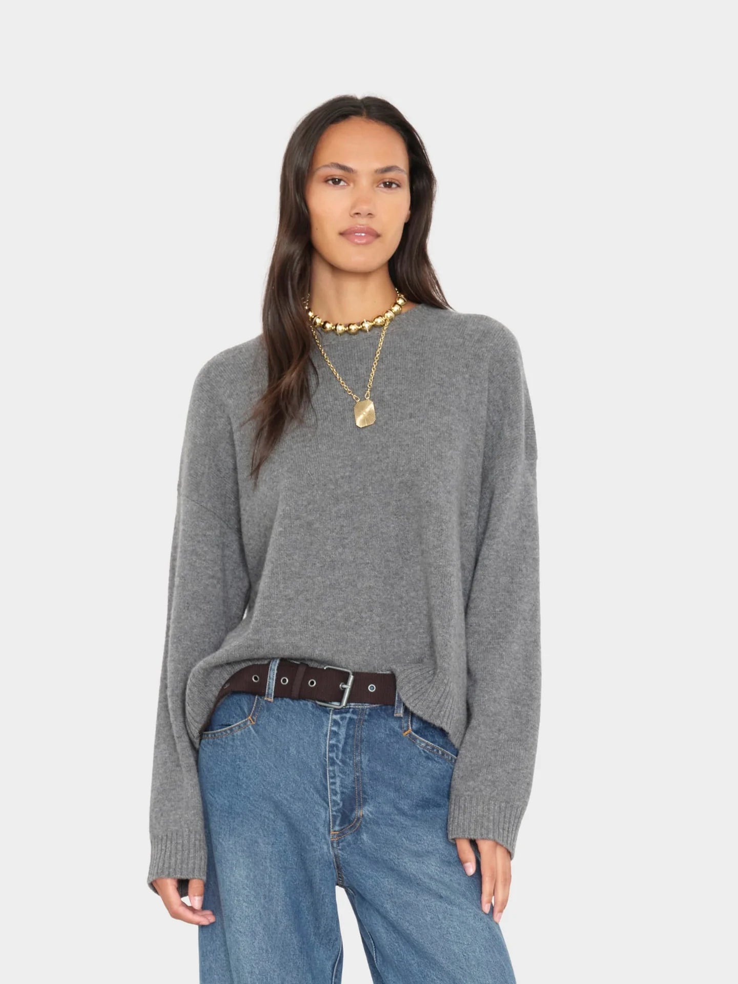 Lela Sweater in Pewter Gray