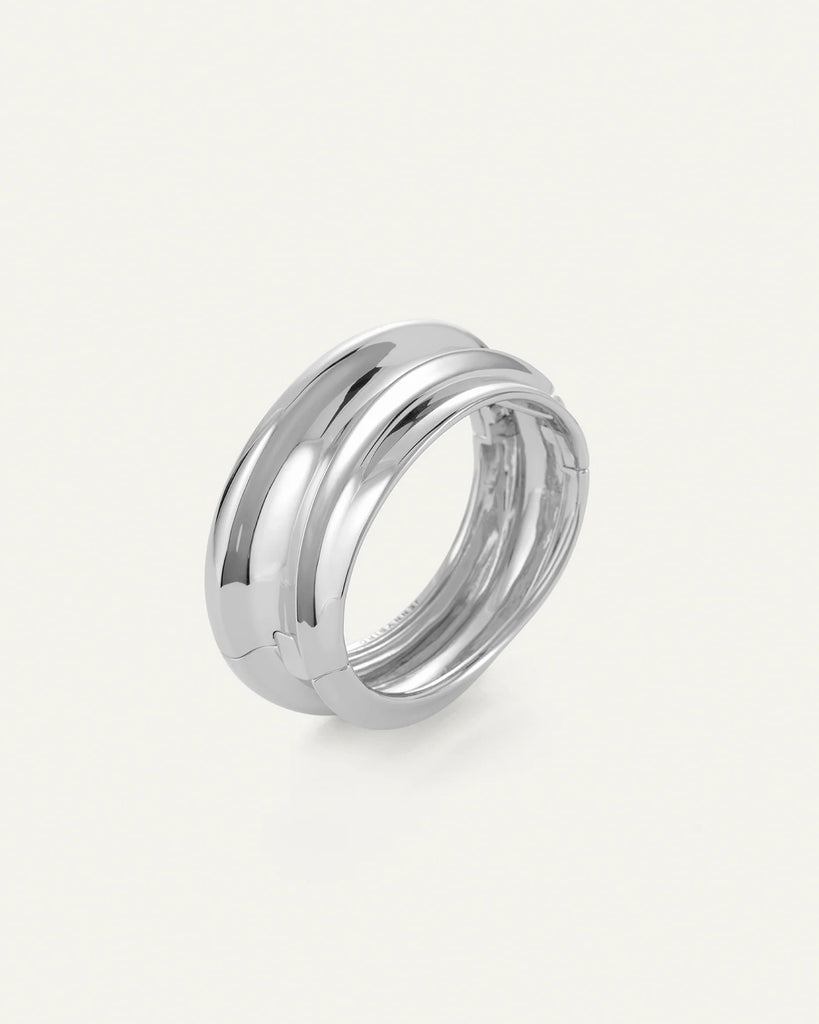 Lennon Mega Bangle in Silver