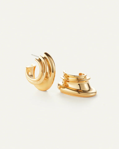 Leona Hoops in Gold