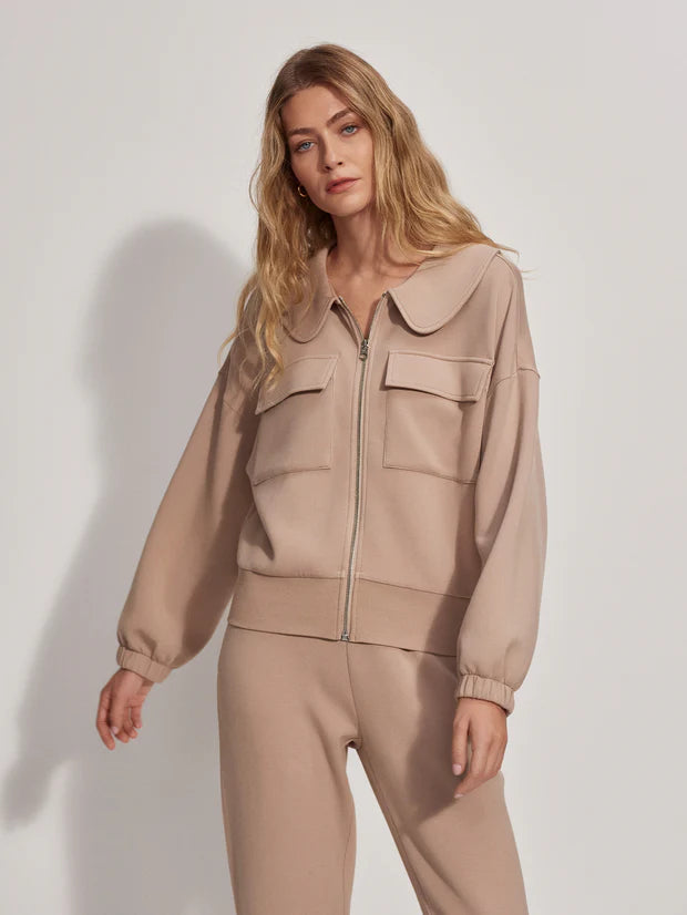 Lisburn Zip-Through in Light Taupe