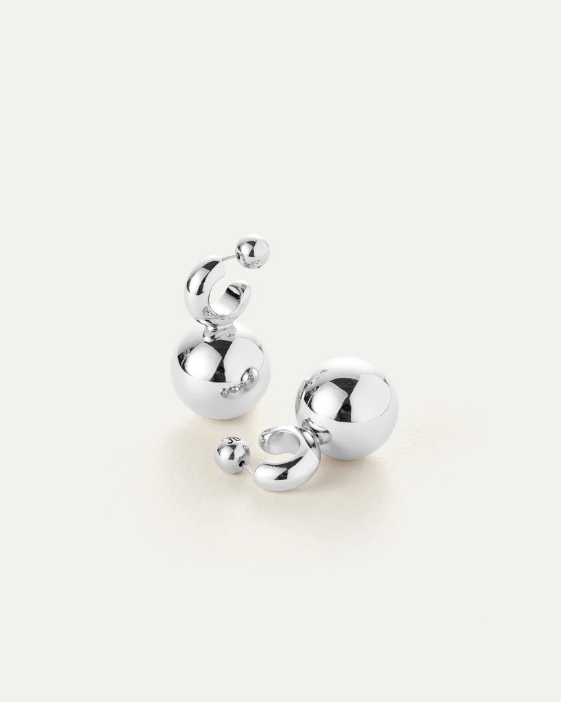 Lyra Earrings in Silver