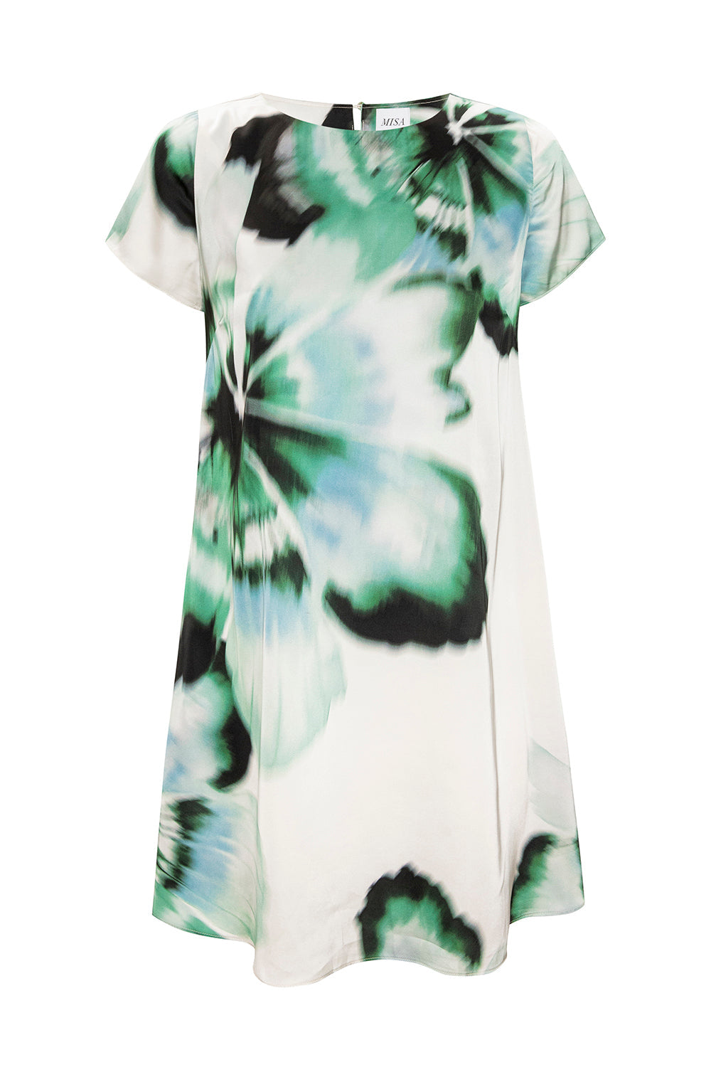 Atalia Dress in Verdant Anemone Satin