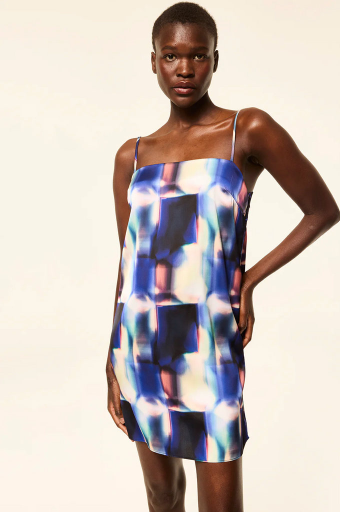 Maxine Dress in Amethyst Geo