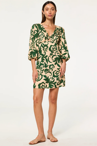 Willa Dress in Tonal Cactus