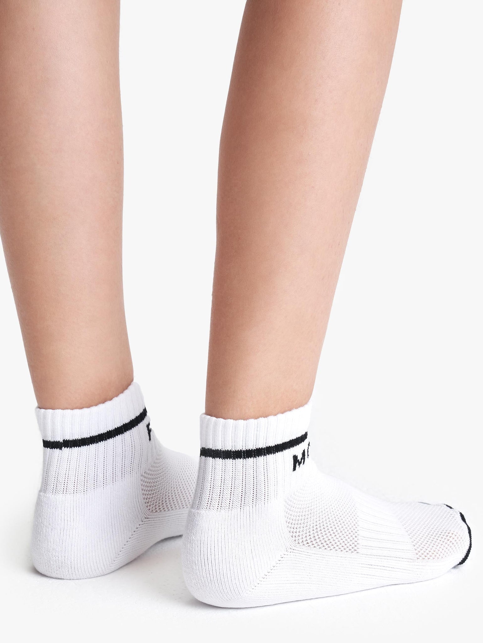 Baby Steps Ankle in White/Black