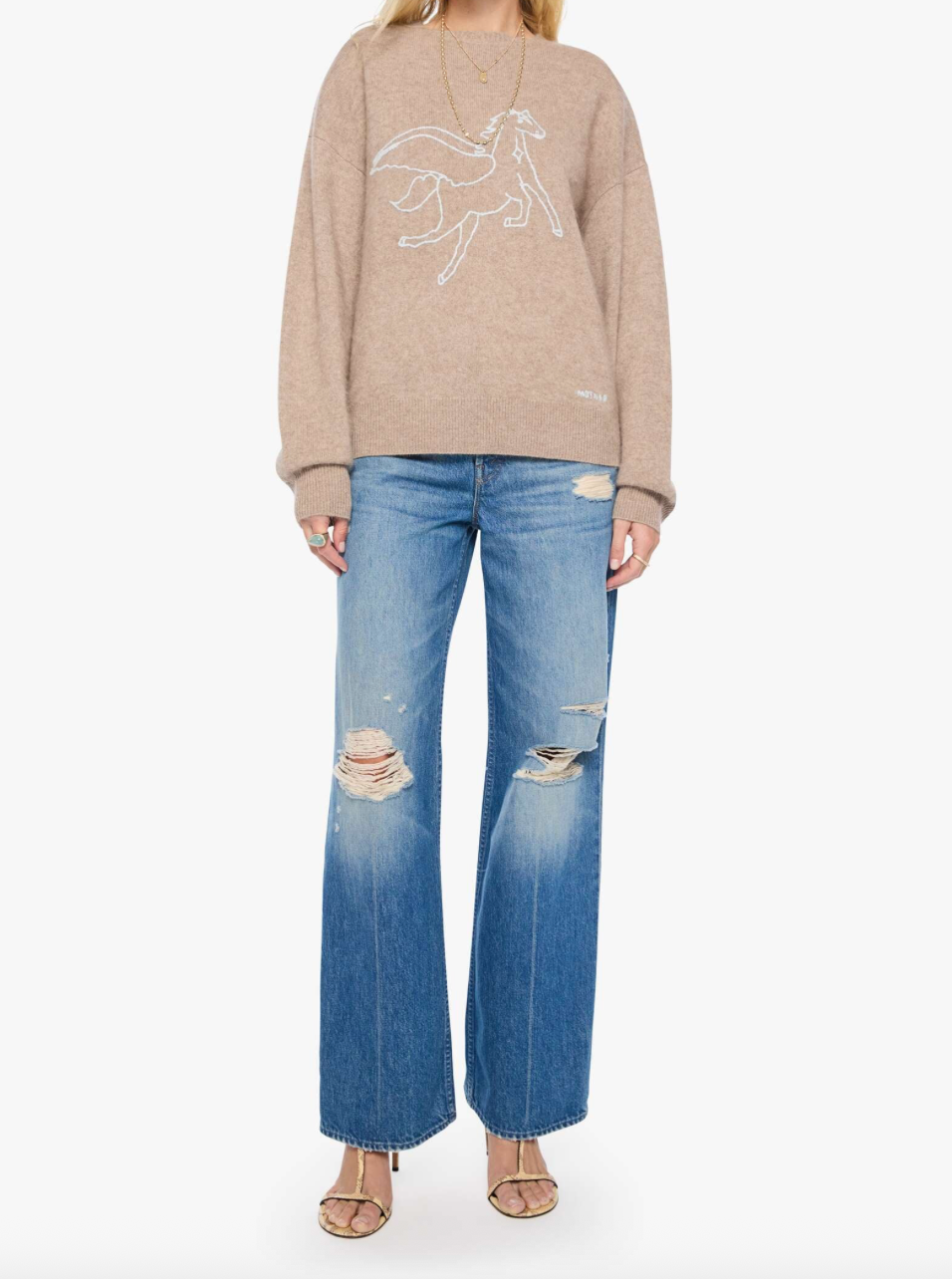 The Biggie Jumper in Wheat