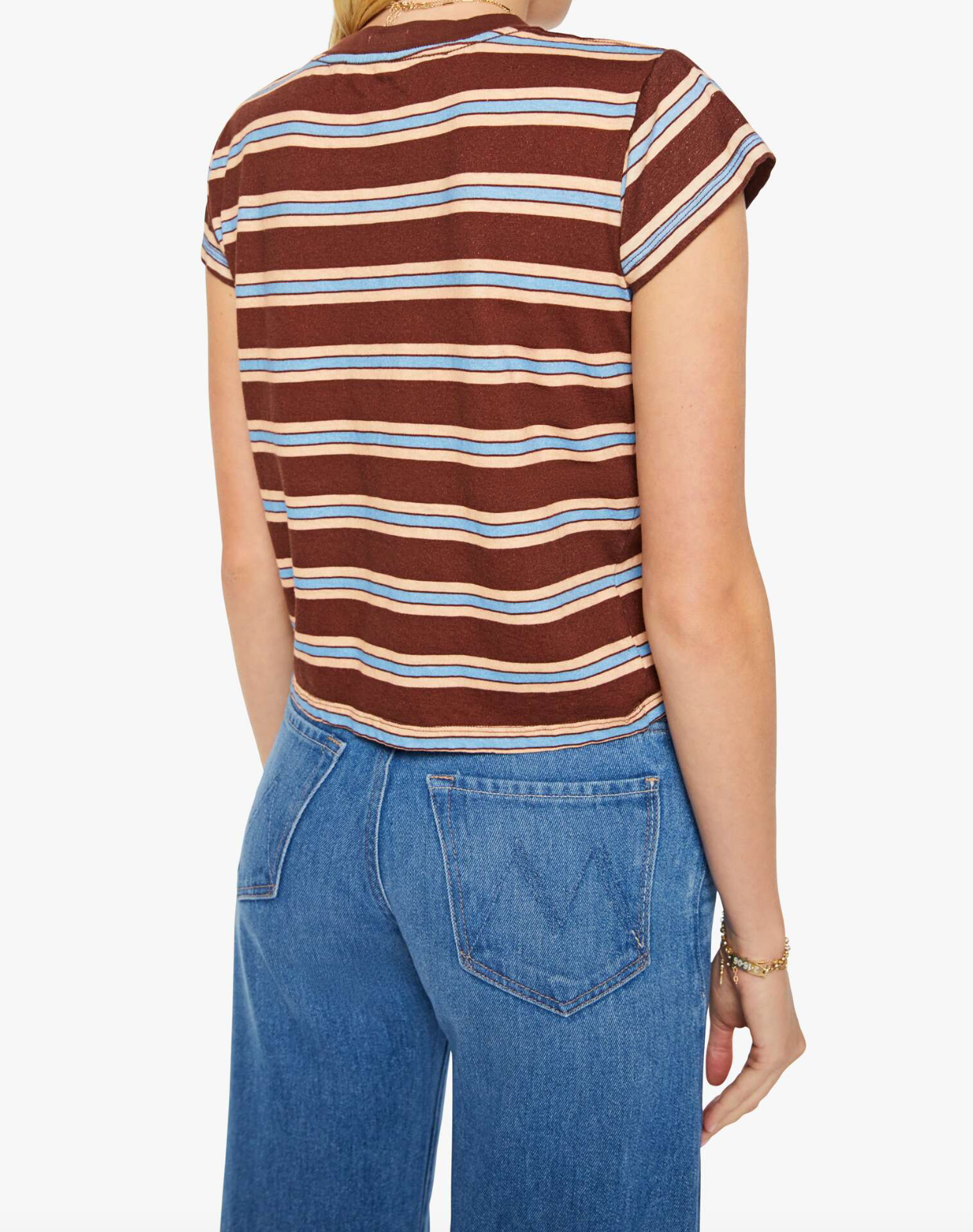The Boxy Goodie Goodie in Rum Rasin Stripe