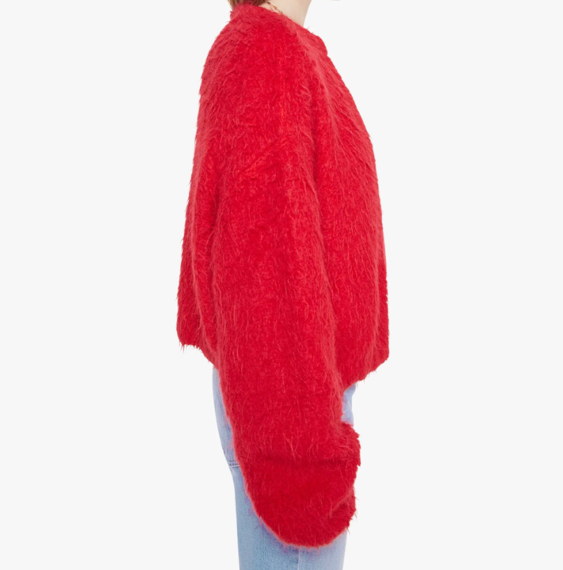 The Drop Bubble Cardigan in Fuzz Ball