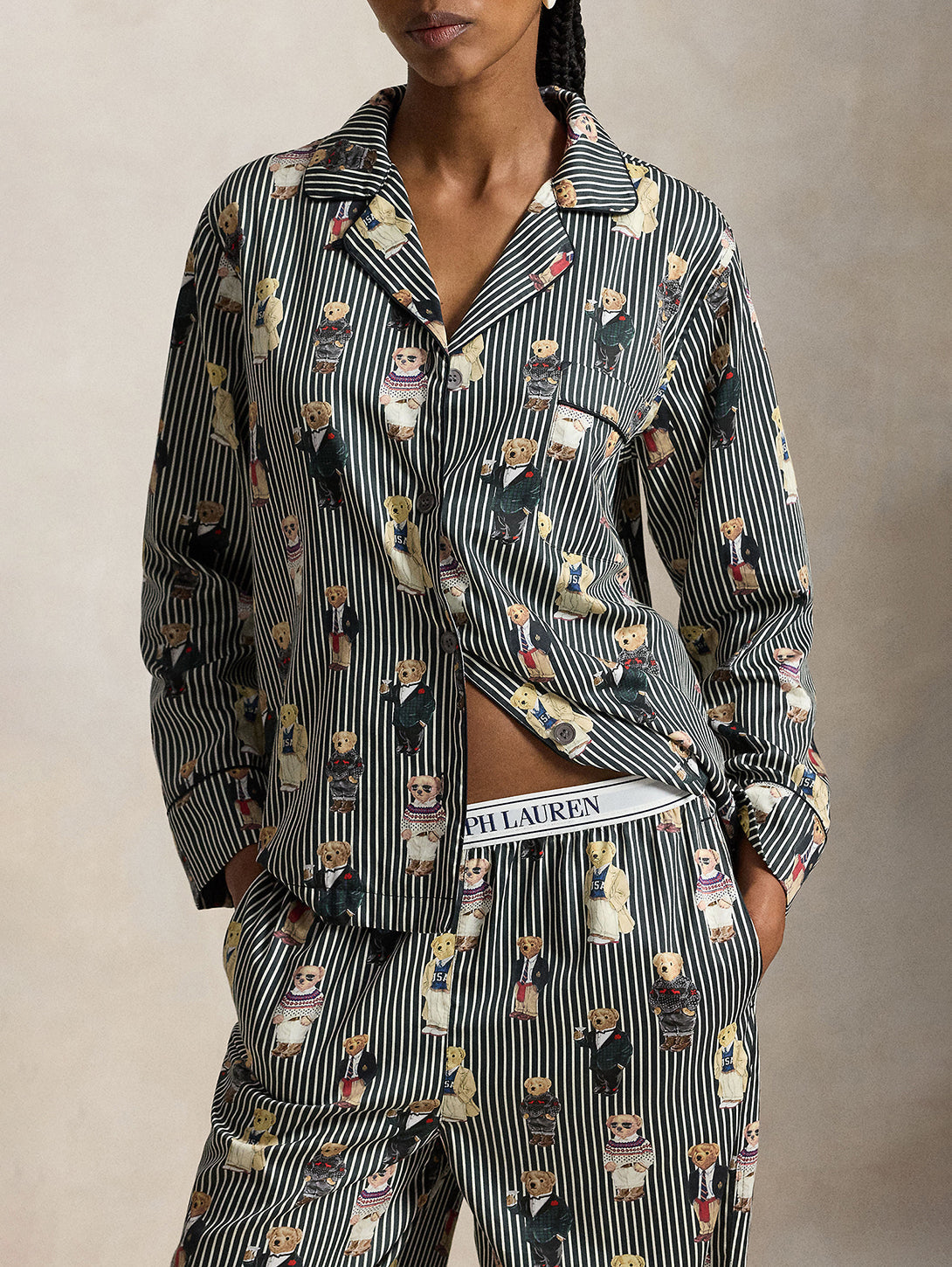 Madison PJ Set Iconic Bear in Winter Bear