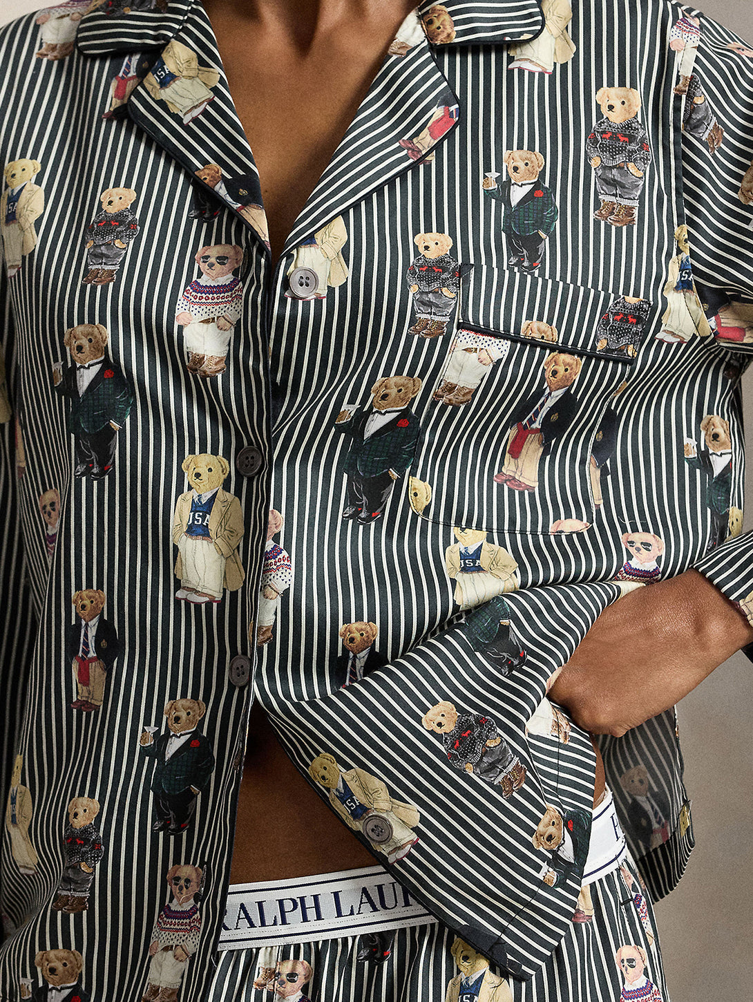 Madison PJ Set Iconic Bear in Winter Bear
