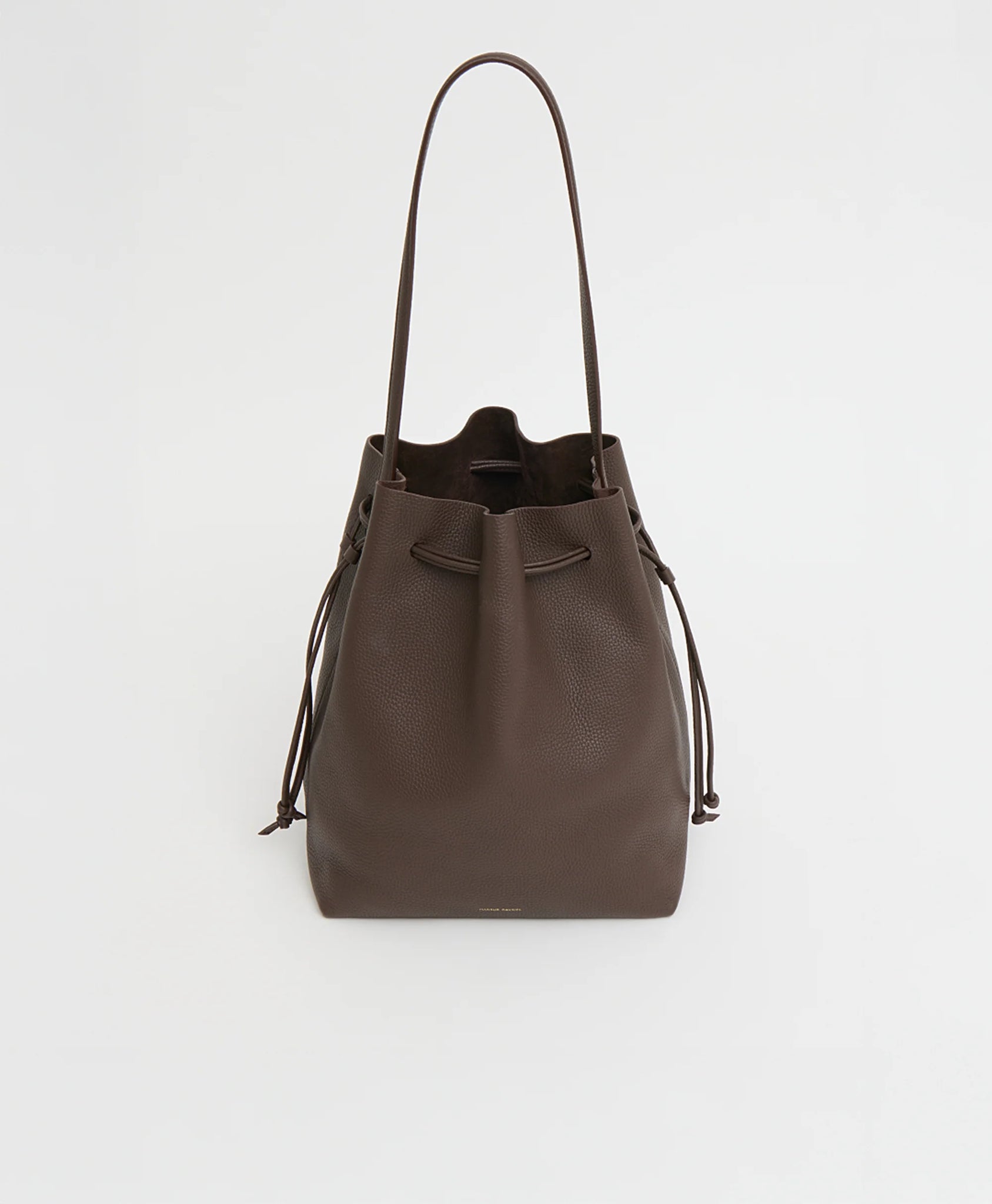 Drawstring Cabas in Chocolate