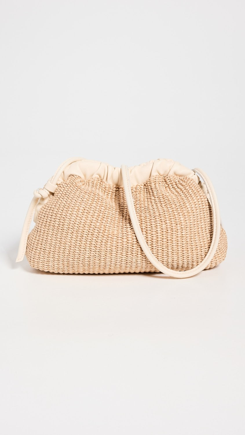 Mini Cloud Clutch in Natural