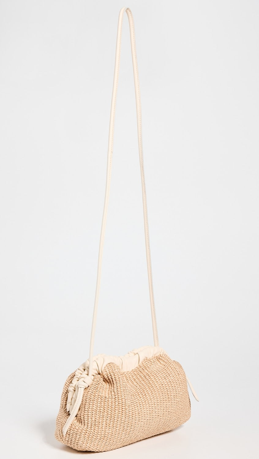 Mini Cloud Clutch in Natural