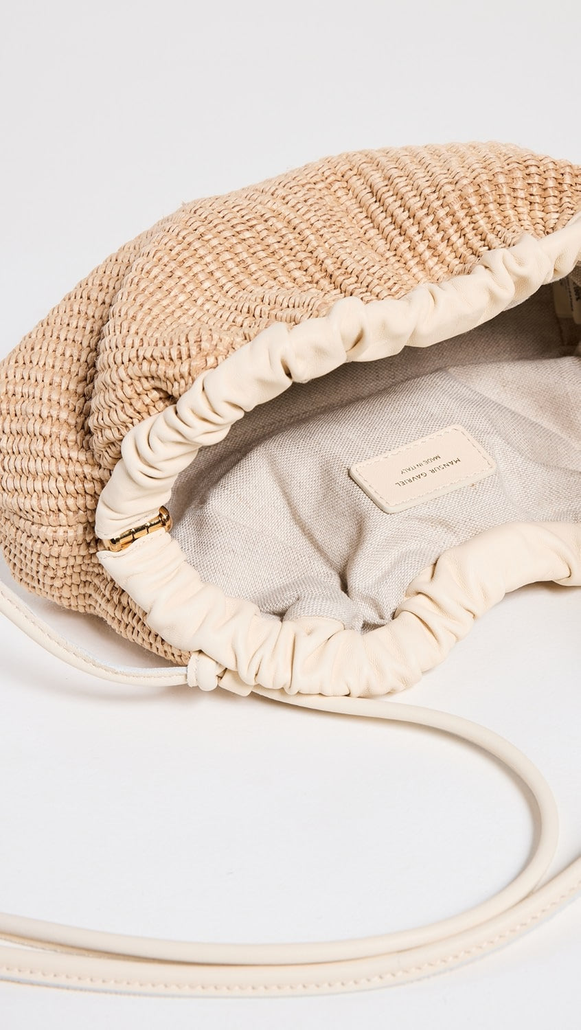 Mini Cloud Clutch in Natural