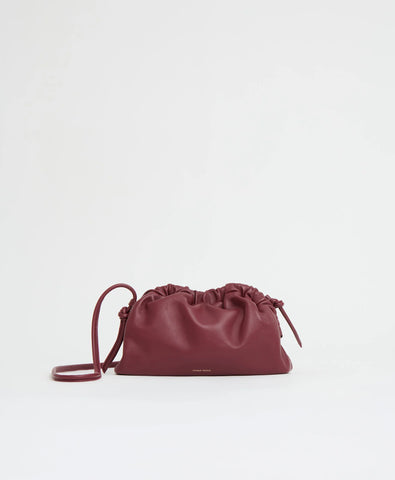 Mini Cloud Clutch in Oxblood