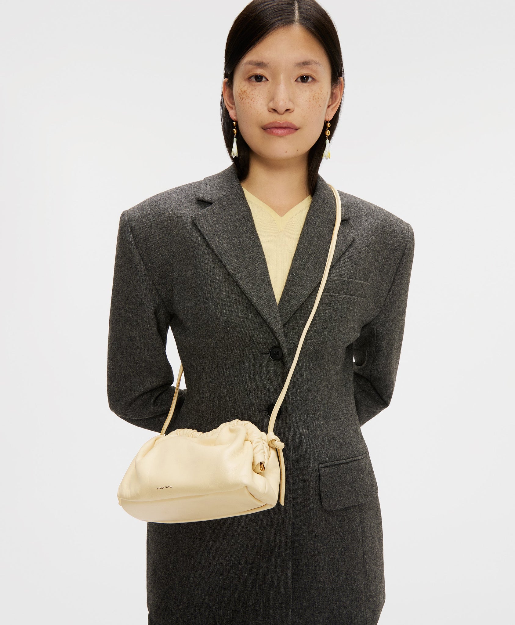 Mini Cloud Clutch in Oxblood