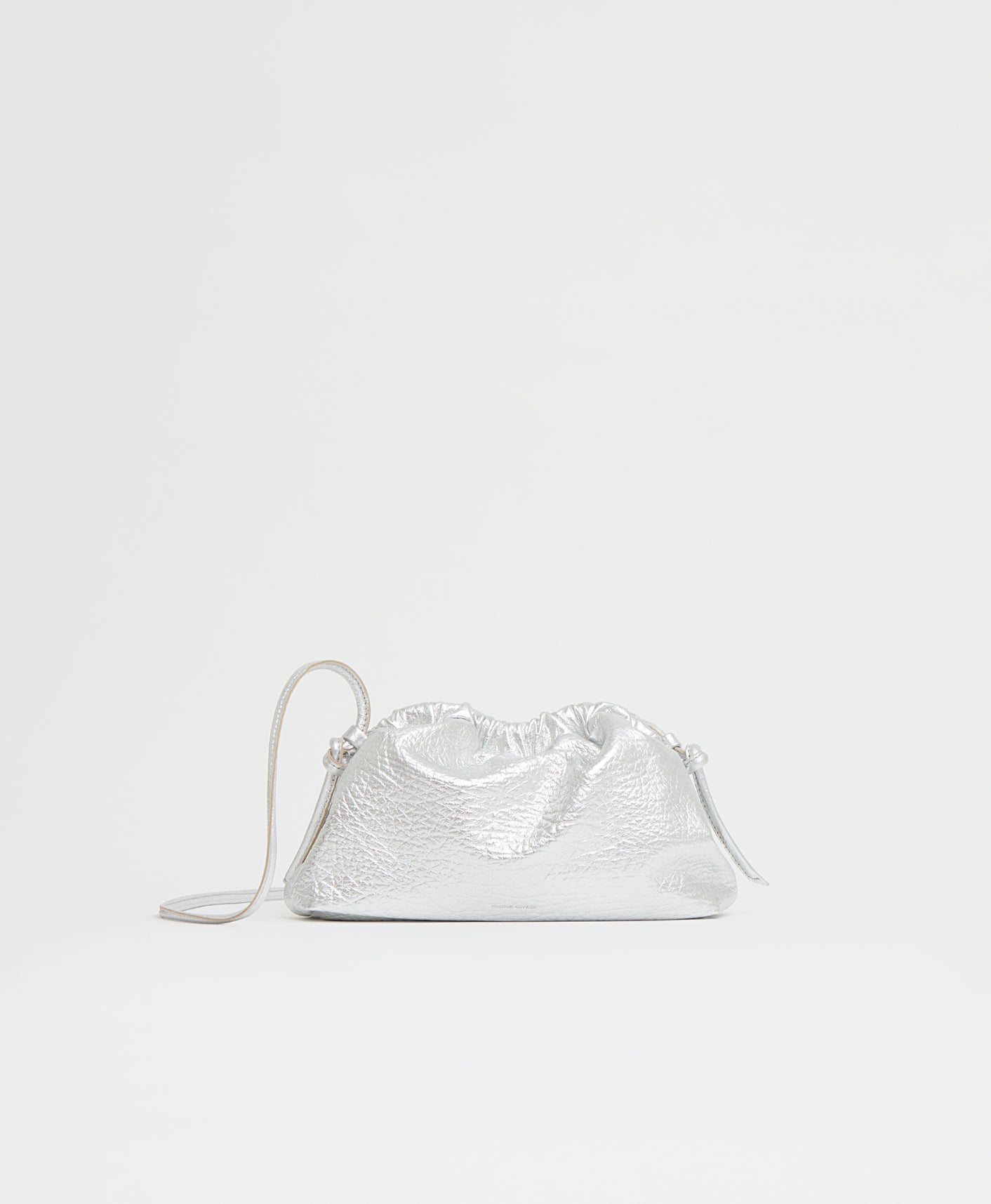 Mini Cloud Clutch in Silver