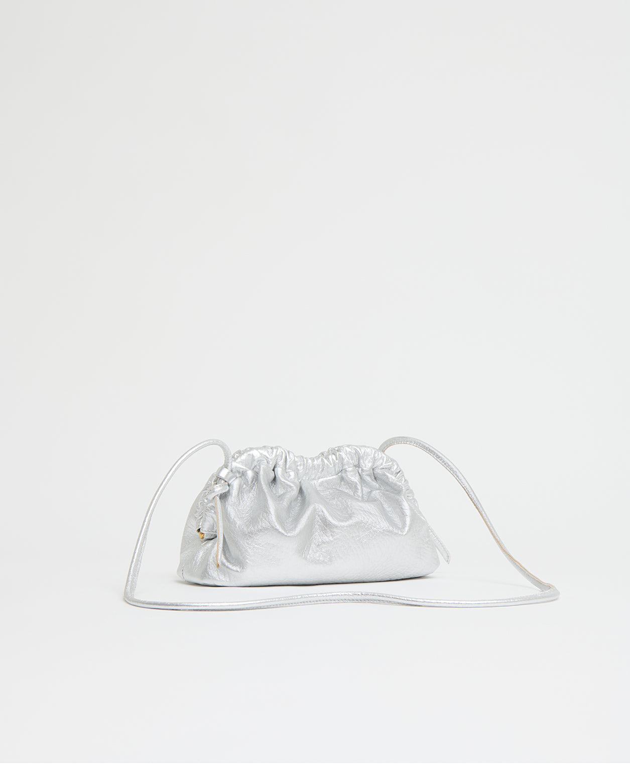 Mini Cloud Clutch in Silver